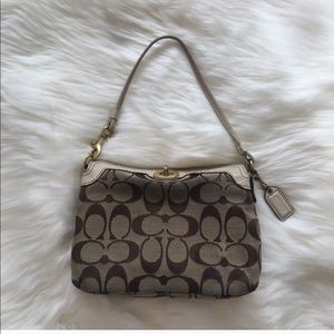 Vintage Coach Signature wristlet